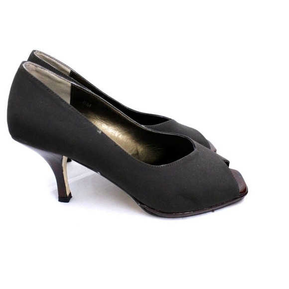 Vaneli Tmoro Tortoise Heilwid Brown Pumps Stilettos 8M EUC w Box Open Toe - Picture 3 of 6